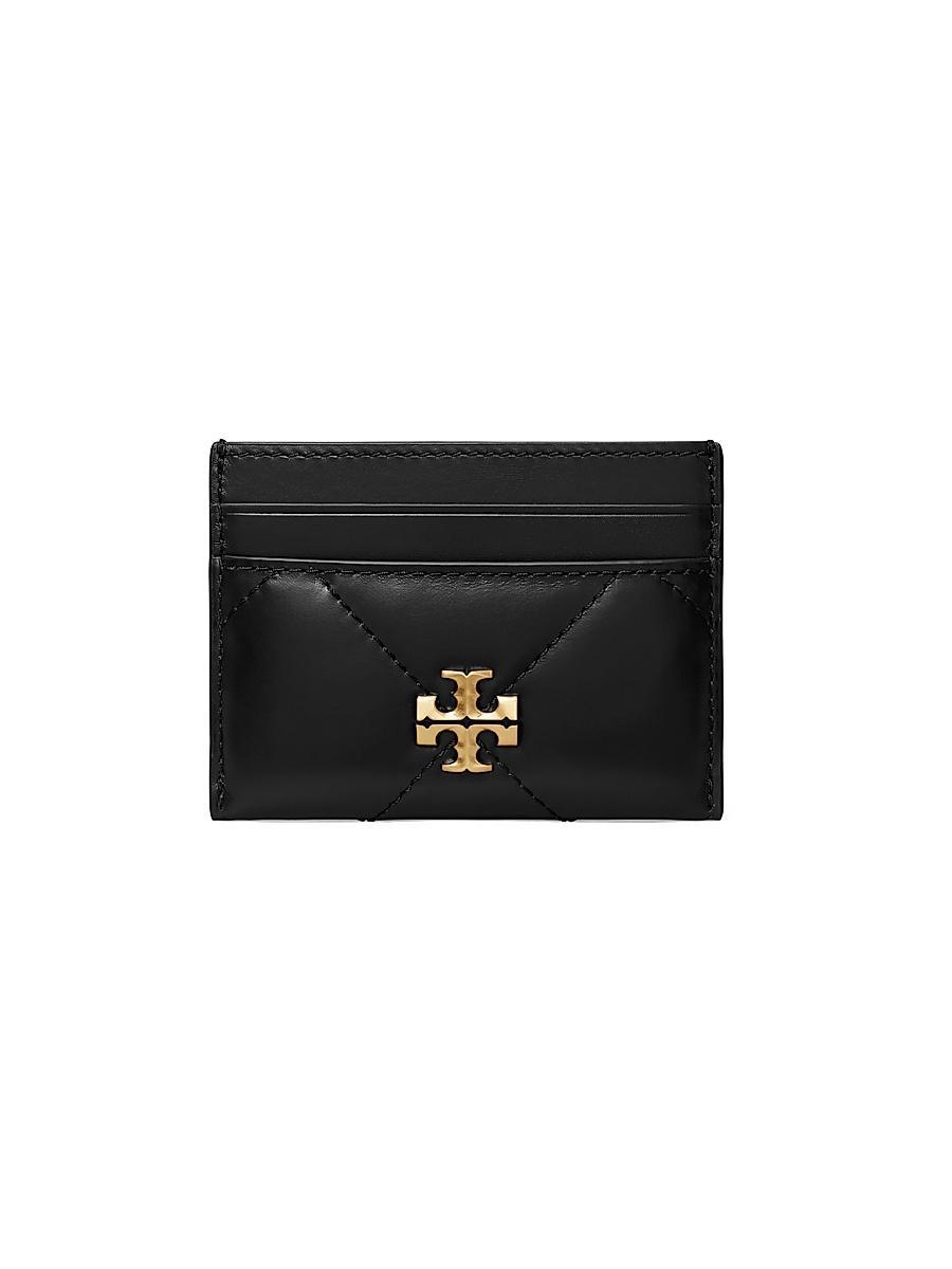 Womens Kira Chevron Quilted Leather Card Case Product Image