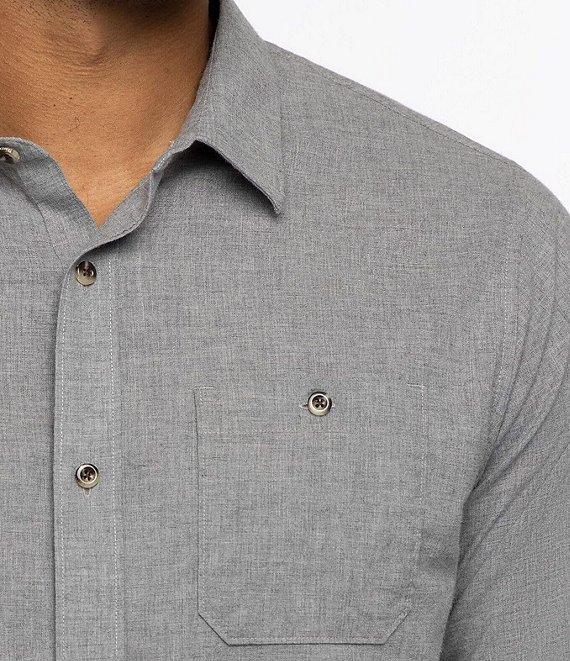 TravisMathew Cloud Flannel Long Sleeve Woven Shirt Product Image