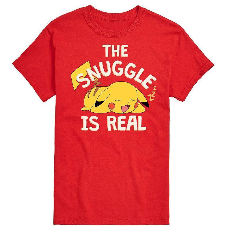 Big & Tall Pokmon The Snuggle Pikachu Graphic Tee, Mens Product Image