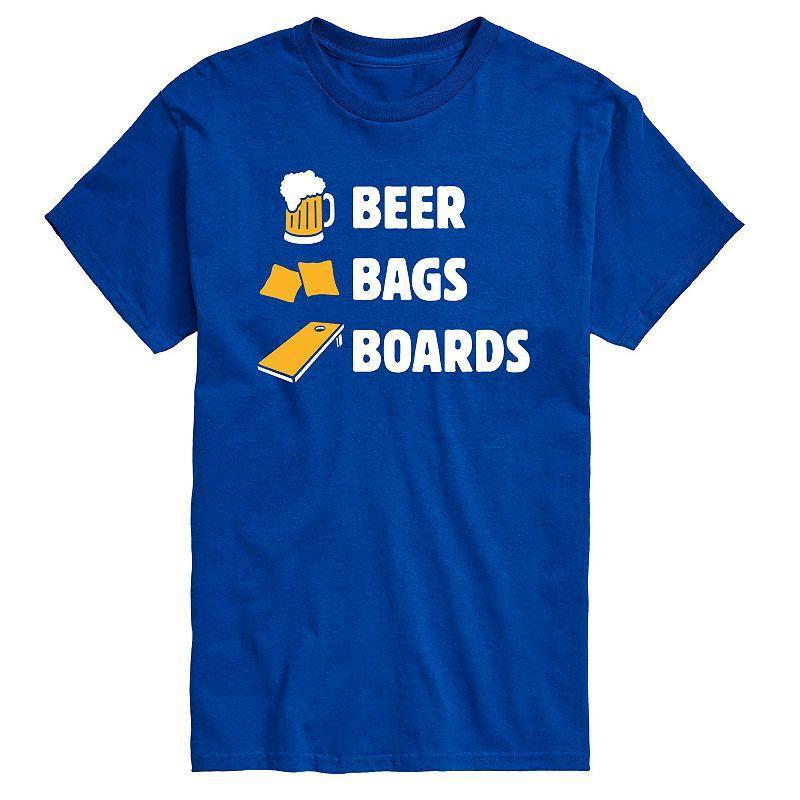Big & Tall Beer Bags Boards Tee, Mens Product Image