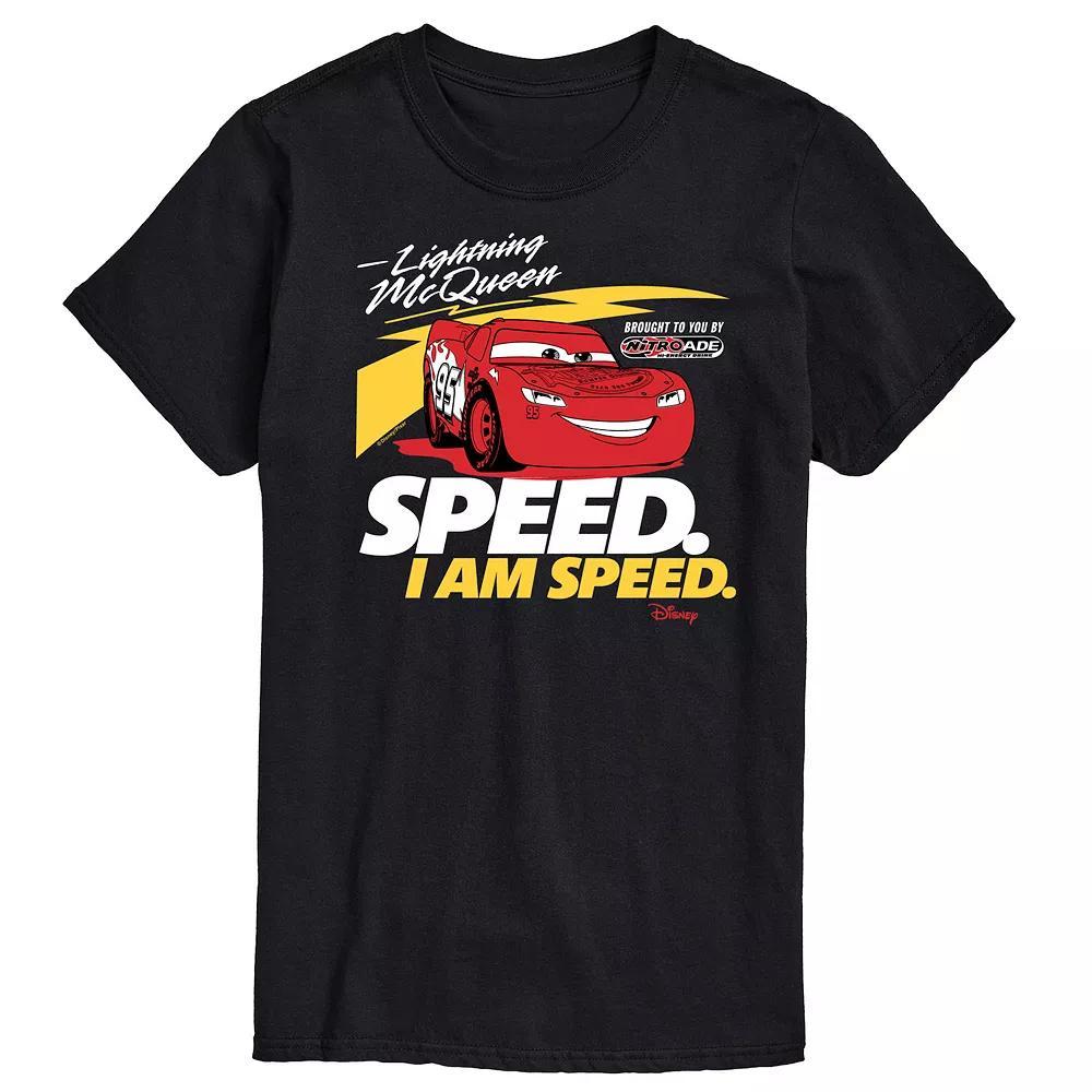 Disney / Pixar's Lightening McQueen Cars Men's Speed I am Speed Graphic Tee, Size: Small, Blue Product Image