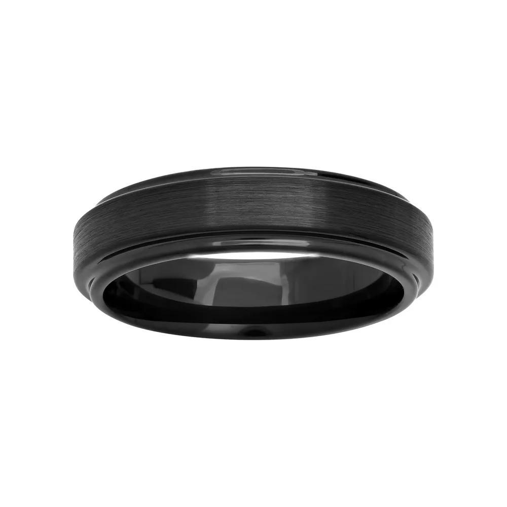 Black Ion-Plated Cobalt Band - Men, Men's, Size: 12.50, Grey Product Image