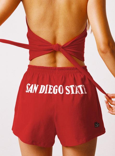 SDSU Soffee Shorts Red Product Image