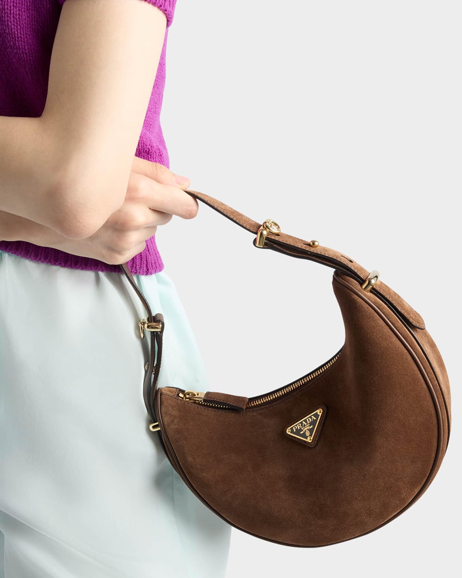 Arque Crescent Suede Shoulder Bag Product Image
