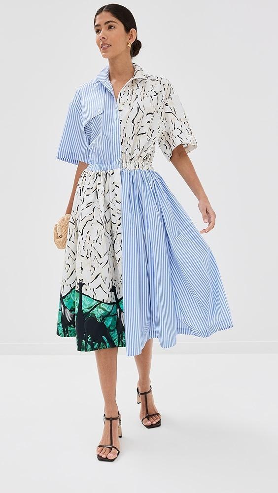 Stella Jean Dress In Double Print | Shopbop Product Image