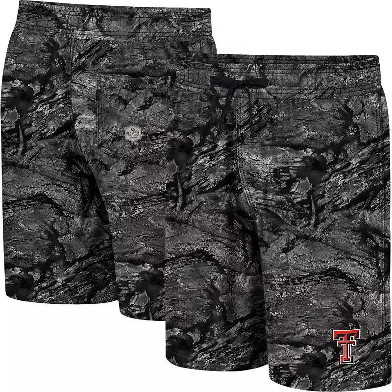 Men's Colosseum Charcoal Kansas State Wildcats Realtree Aspect Ohana Swim Shorts, Size: Medium Product Image