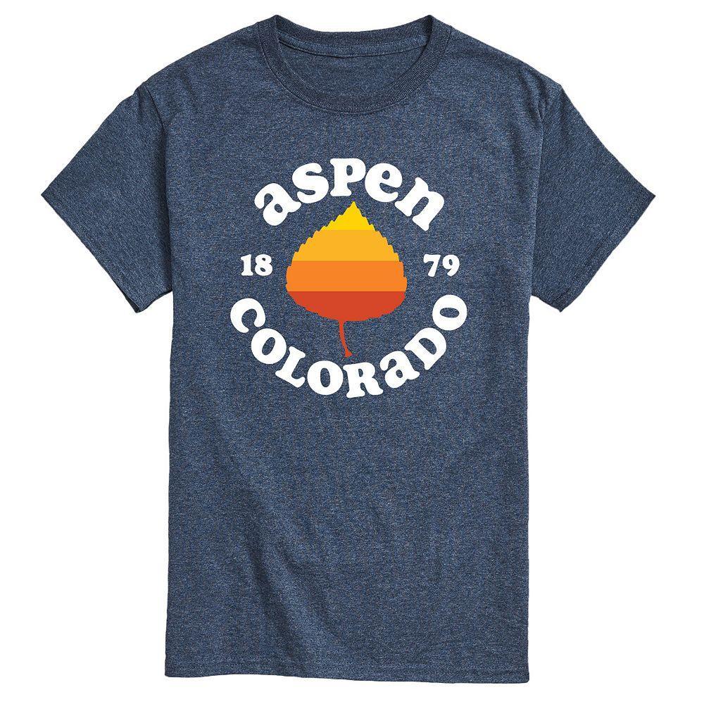 Men's Aspen Colorado Graphic Tee, Size: Large, Grey Blue Product Image