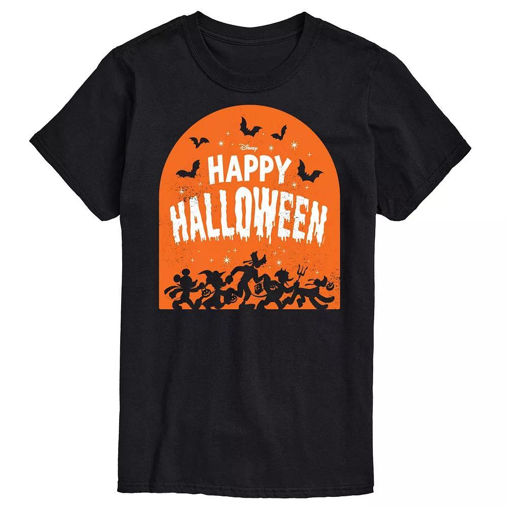 Disney's Mickey Mouse & Friends Men's Happy Halloween Group Graphic Tee, Size: XL, Black Product Image