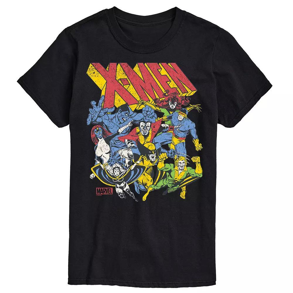 Big & Tall Marvel X-Men Group Retro Graphic Tee, Mens Product Image