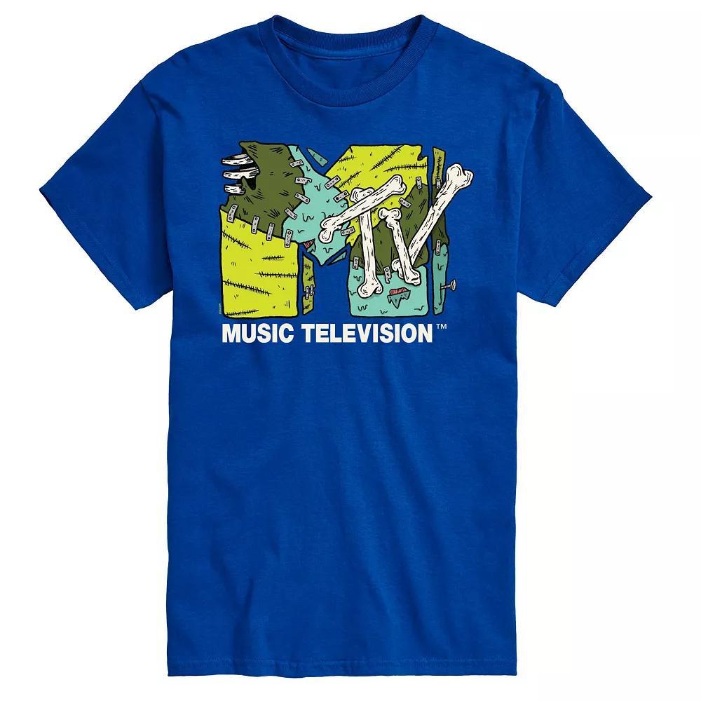 Big & Tall MTV Halloween Logo Graphic Tee, Mens Blue Product Image