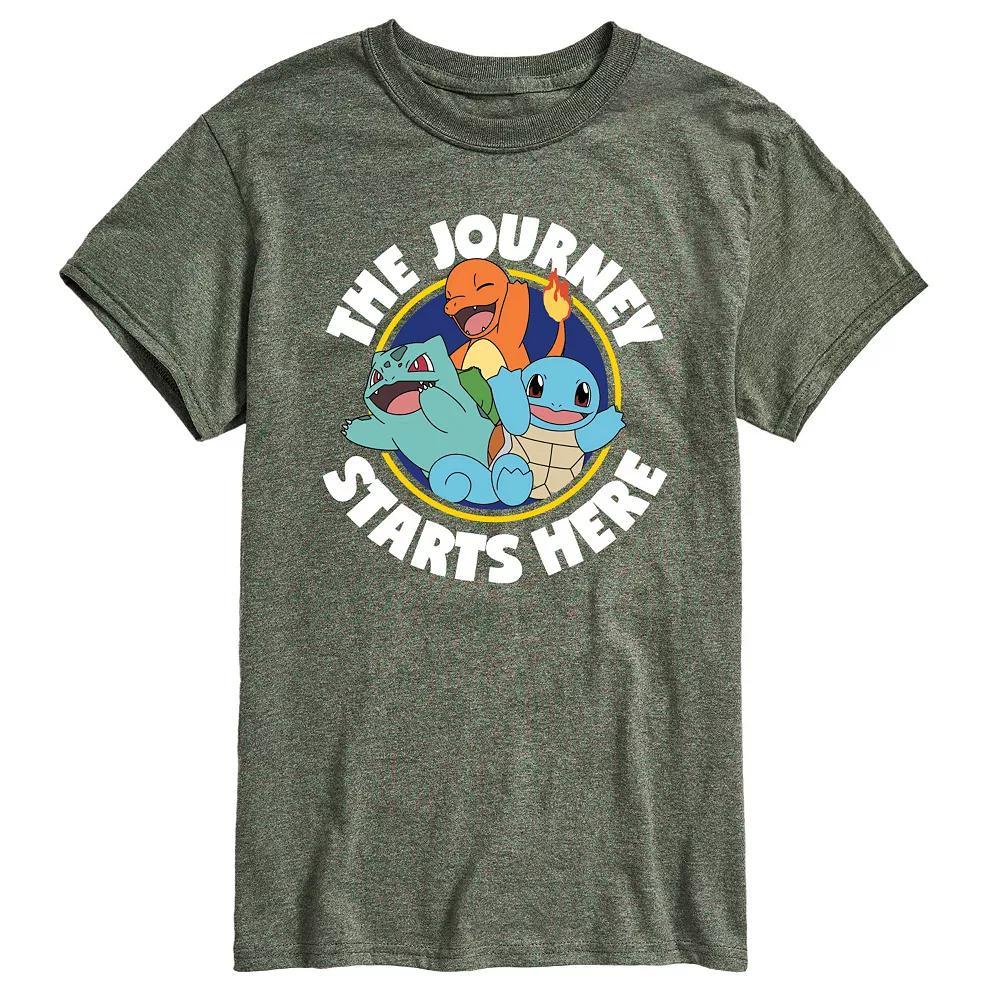 Mens Pokemon Journey Starts Tee Product Image