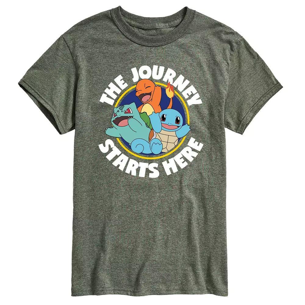 Mens Pokemon Journey Starts Tee Product Image