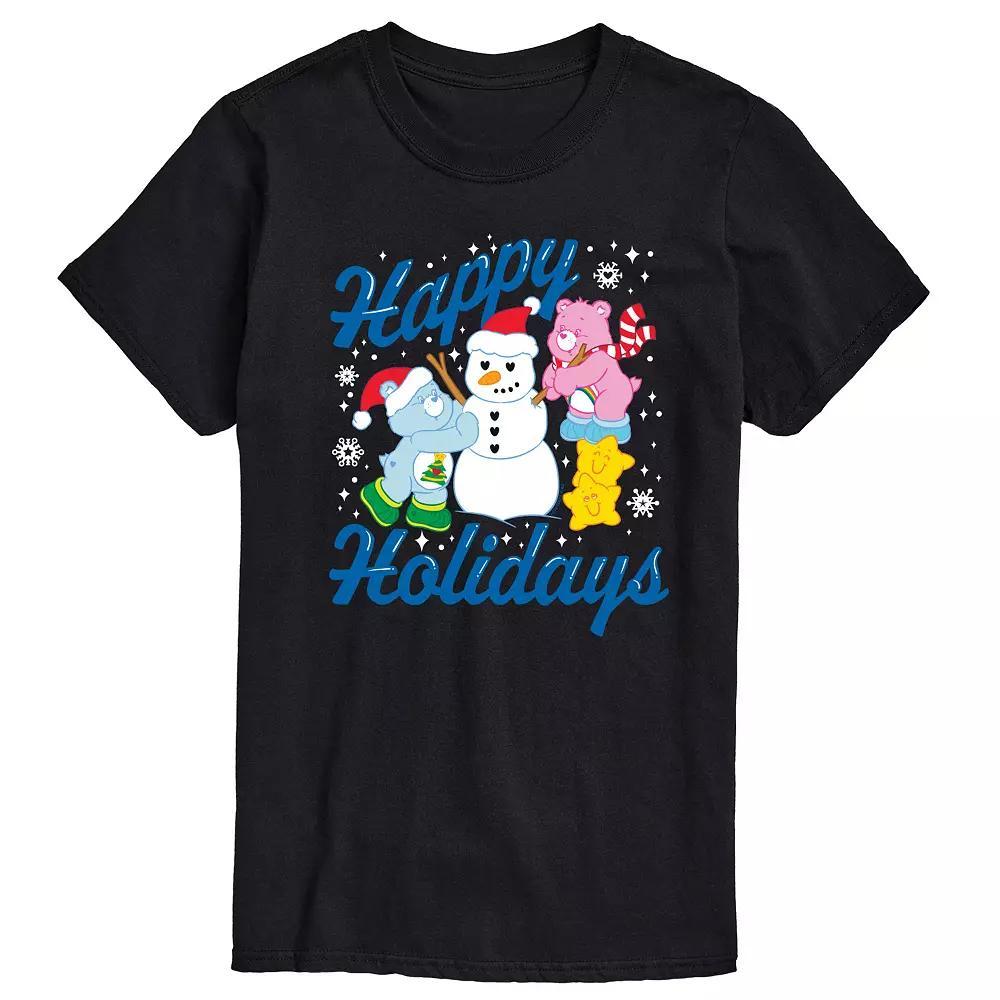 Men's Care Bears Happy Holidays Graphic Tee, Size: XL, Black Product Image