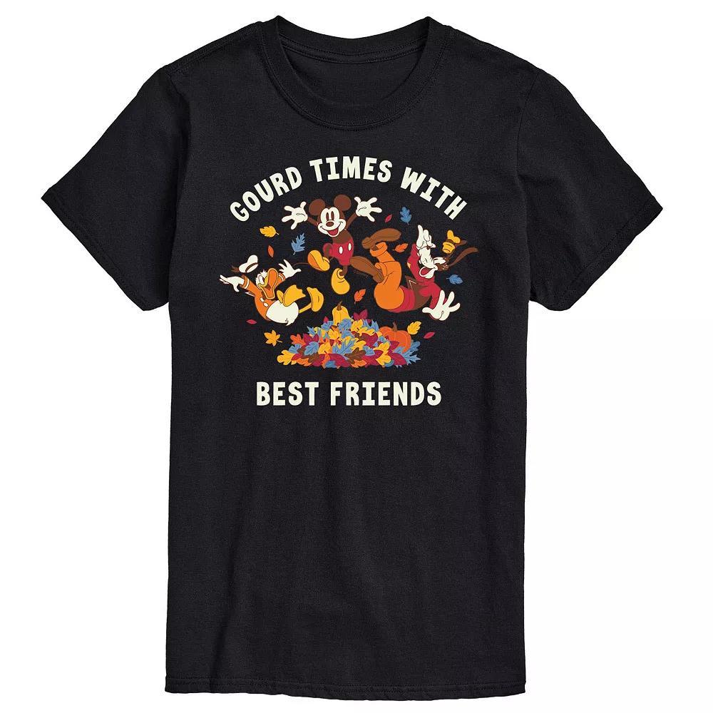 Disneys Mickey Mouse and Friends Big & Tall Gourd Times With Best Friends Graphic Tee, Mens Product Image