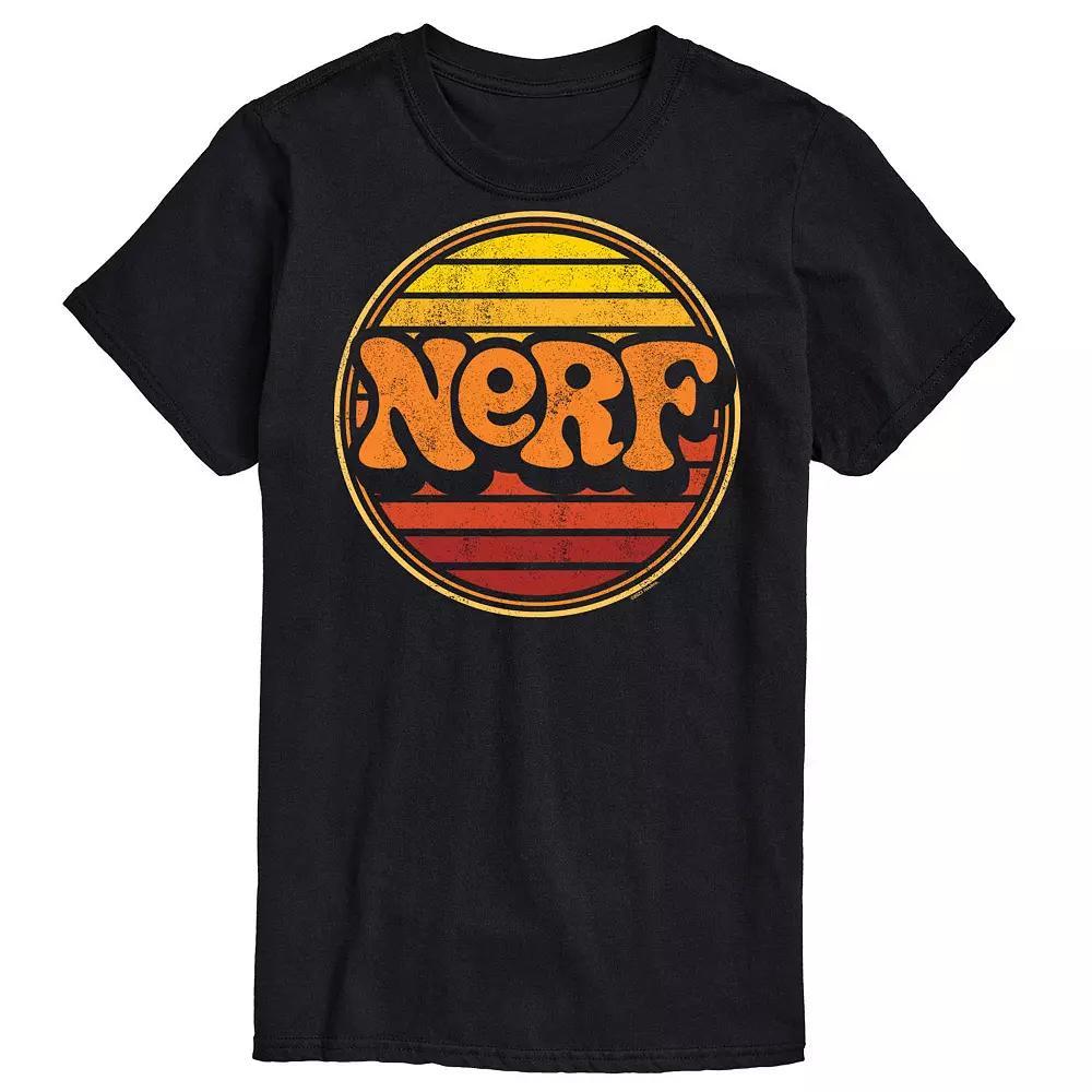 Big & Tall Nerf Retro Sunset Graphic Tee, Men's, Size: XXL Tall, Black Product Image