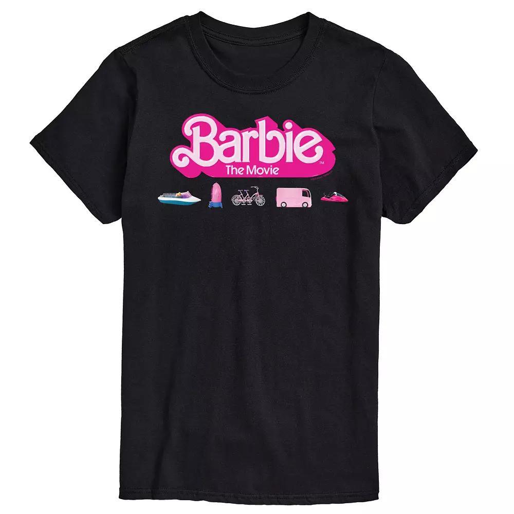 Big & Tall Barbie The Movie Theatrical Vehicle Graphic Tee, Mens Product Image