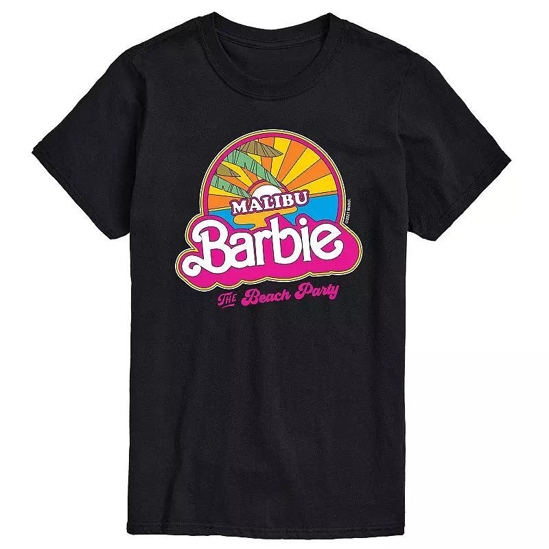 Big & Tall Barbie Malibu Barbie Graphic Tee, Mens Blue Product Image