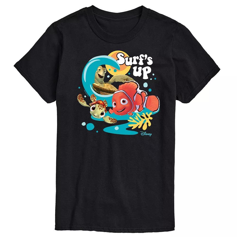 Disney / Pixars Finding Nemo Mens Surfs Up Graphic Tee Blue Product Image
