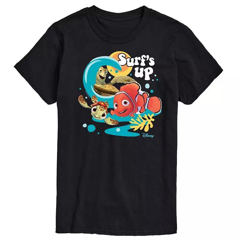 Disney / Pixars Finding Nemo Mens Surfs Up Graphic Tee Blue Product Image