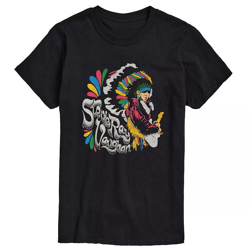 Big & Tall Stevie Ray Vaughan Color Pop Graphic Tee, Mens Product Image