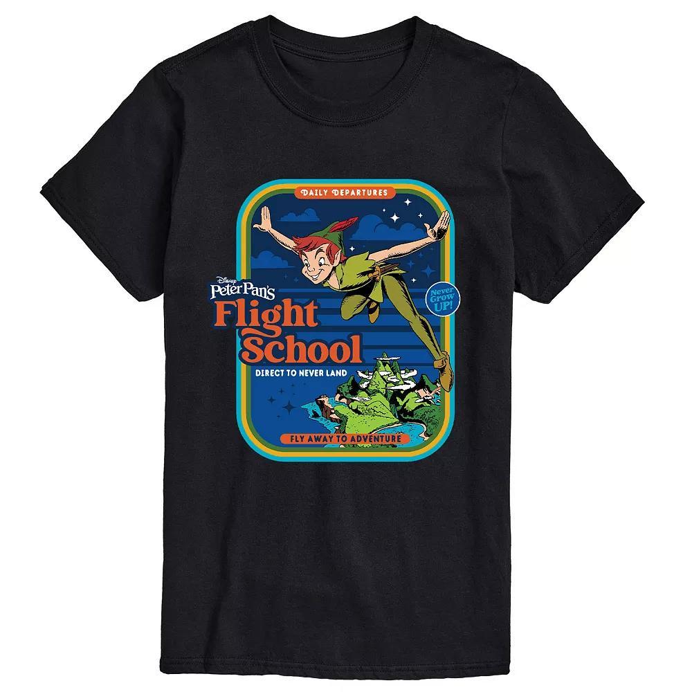 Disney's Peter Pan Men's Flight School Graphic Tee, Size: XL, Black Product Image