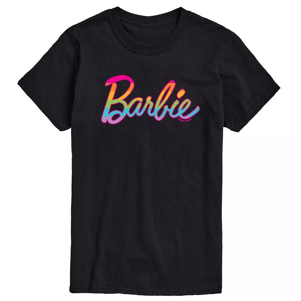 Men's Barbie Pride Rainbow Tee, Size: XXL, Black Product Image