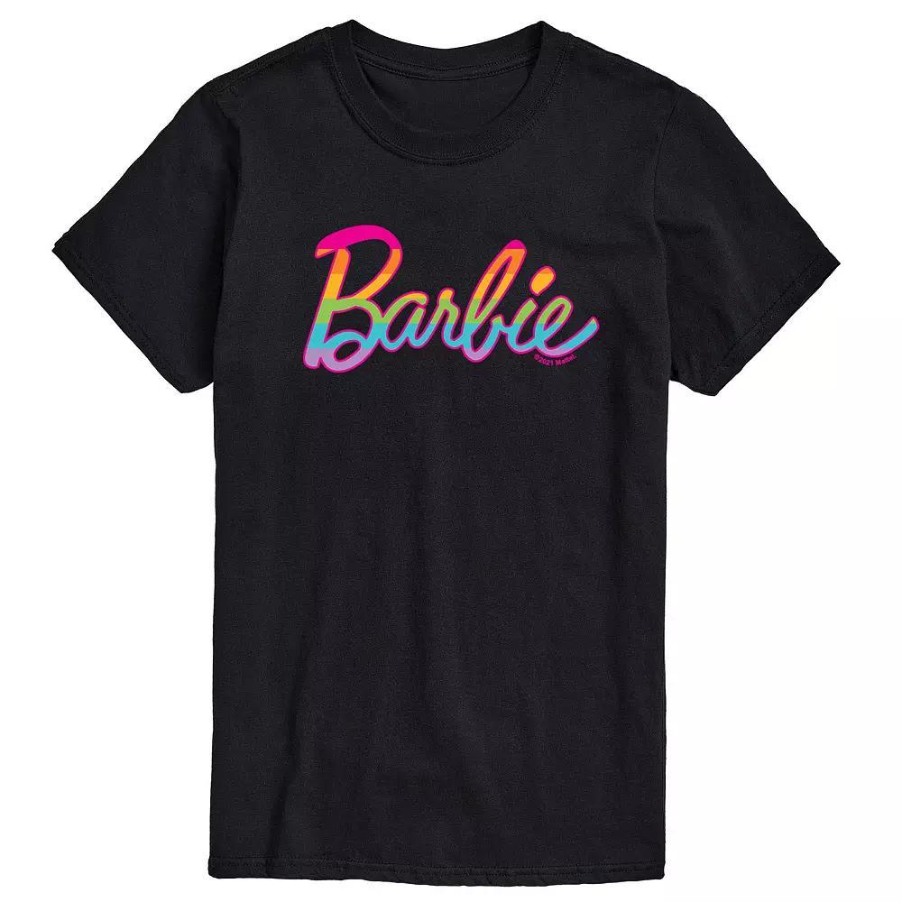 Men's Barbie Pride Rainbow Tee, Size: XXL, Black Product Image