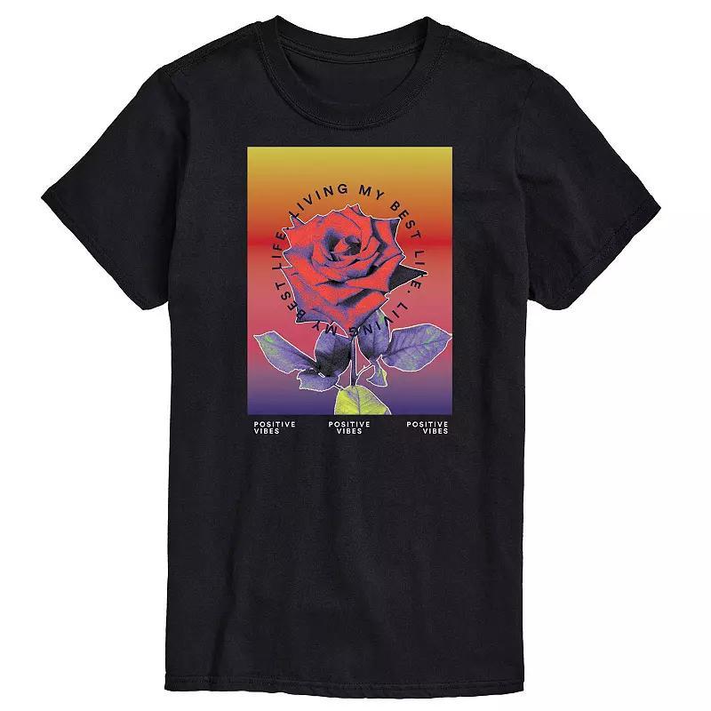 Big & Tall Positive Vibes Tee, Mens Product Image