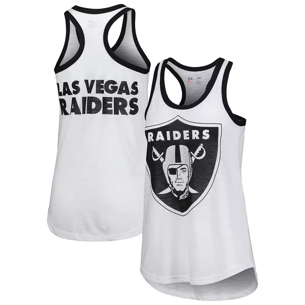 Women's G-III 4Her by Carl Banks White Las Vegas Raiders Tater Tank Top, Size: 2XL, Lvr White Product Image