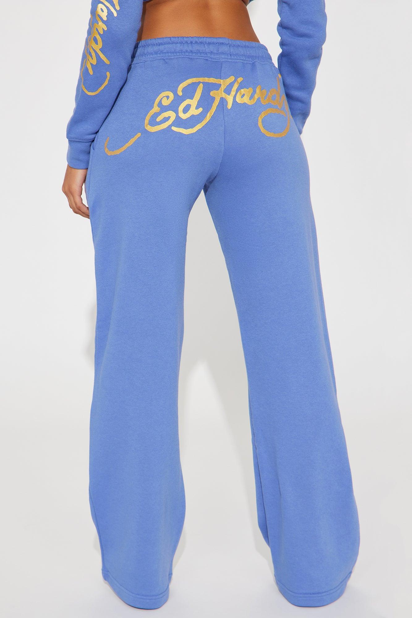 Ed Hardy Lotus Love Pant - Blue Product Image