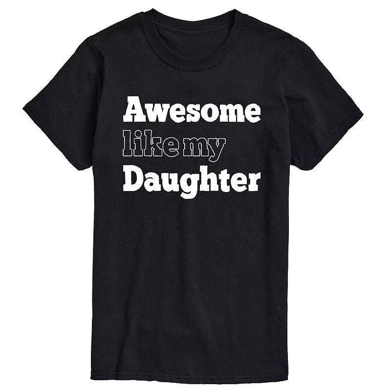 Men's Awesome Like Daughter Tee, Size: XS, Black Product Image