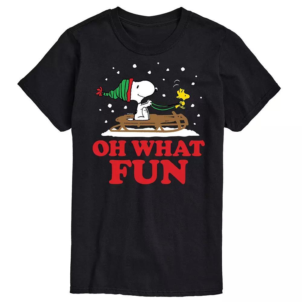 Big & Tall Peanuts Oh What Fun Tee, Mens Product Image
