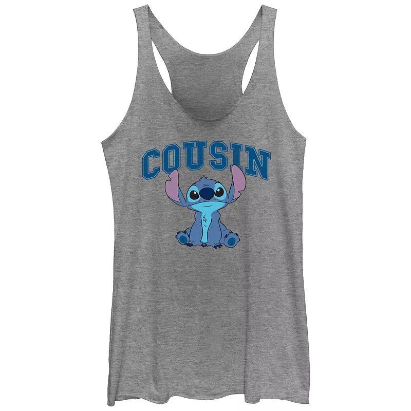 Disney's Lilo & Stitch Aunty Juniors' Racerback Tank Top, Women's, Size: XL, Gray Grey Product Image