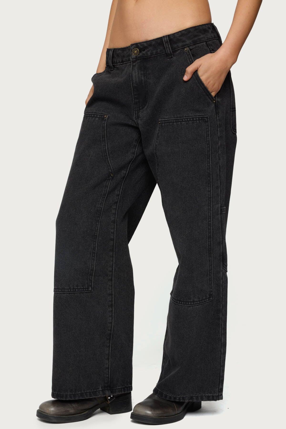 Petite Ayla Low Rise Carpenter Jeans Product Image