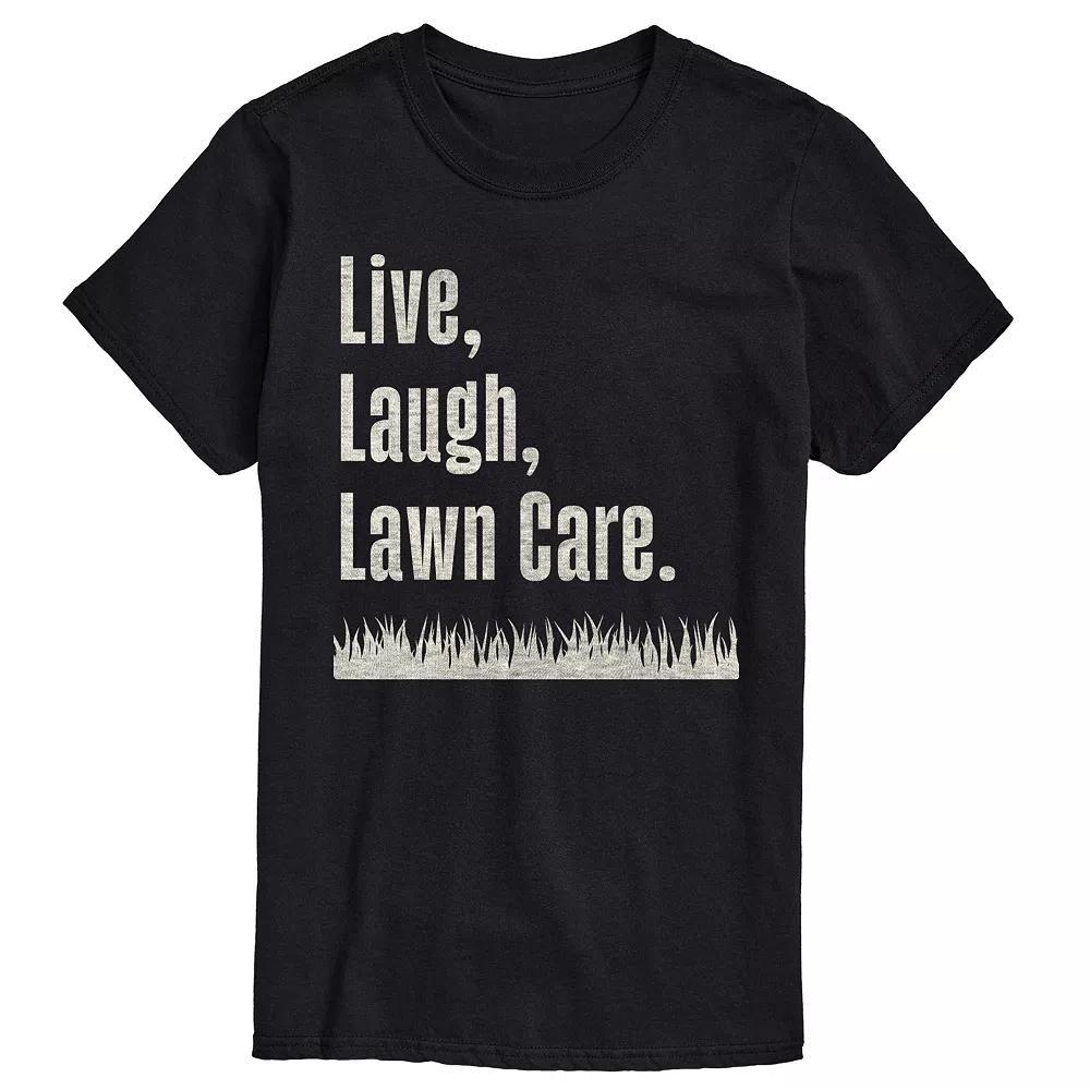 Mens Live Laugh Lawn Care Graphic Tee Product Image