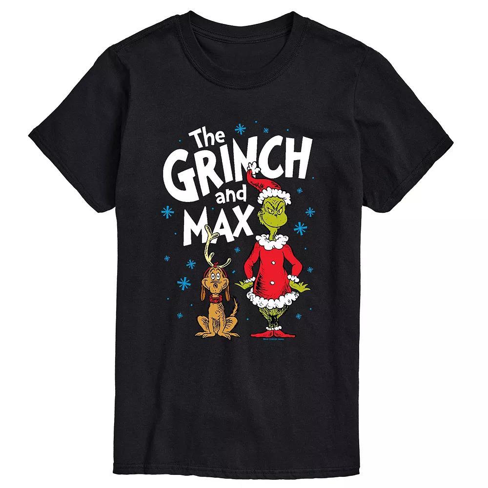 Big & Tall Grinch The And Max Tee, Men's, Size: XL Tall, Black Product Image