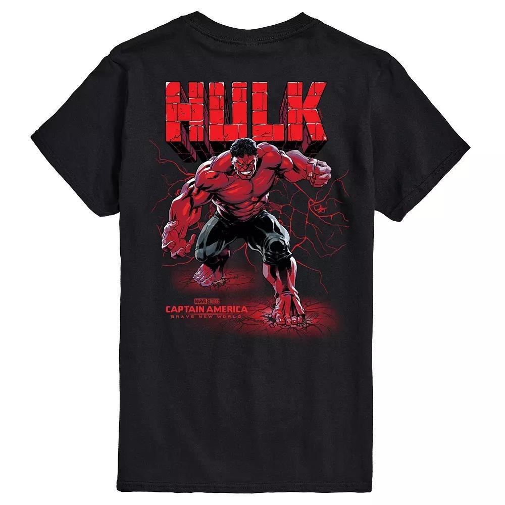 Big & Tall Captain America Brave New World Red Hulk Graphic Tee, Mens Product Image