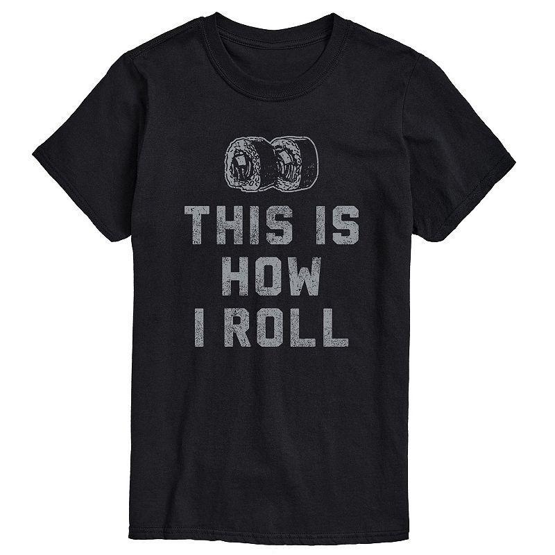 Big & Tall This Is How I Roll Graphic Tee, Men's, Size: 3XL Tall, Black Product Image
