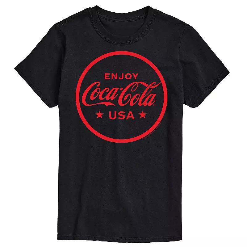 Men's Coca-Cola Enjoy Coca-Cola USA Graphic Tee, Size: XL Tall, White Product Image