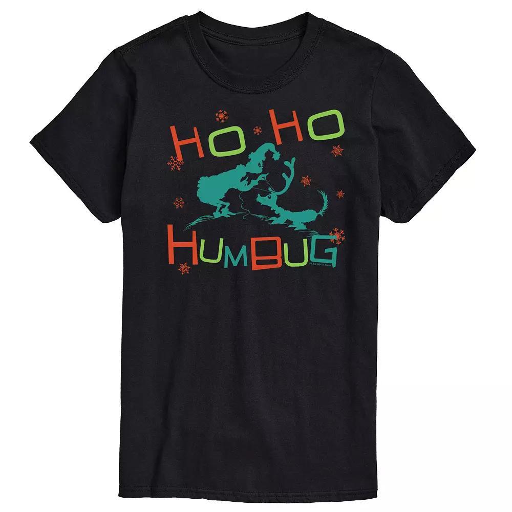 Mens Dr. Seuss The Grinch Ho Ho Humbug Graphic Tee Blue Product Image