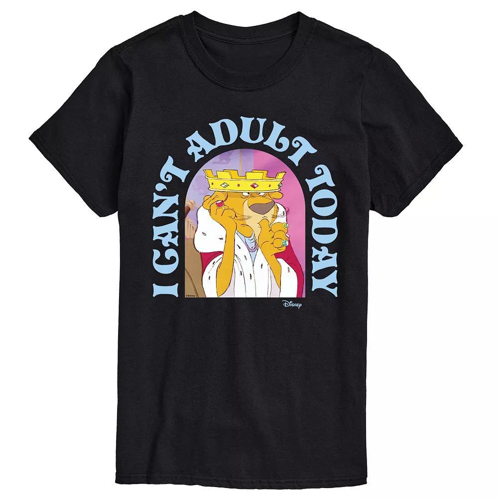 Disneys Robin Hood Prince John Mens Graphic Tee Blue Product Image