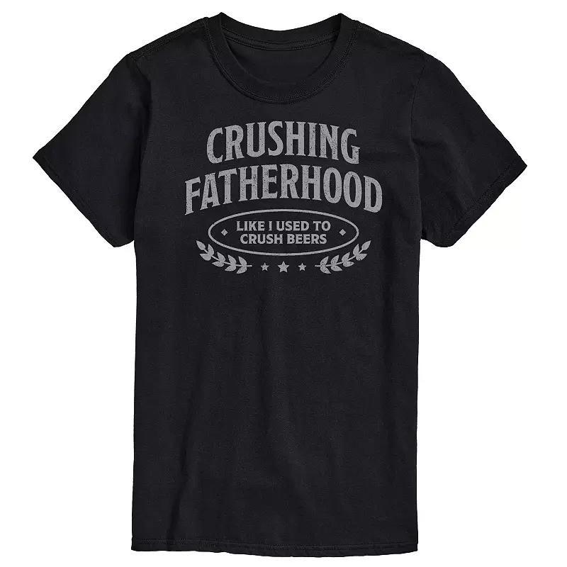 Mens Crushing Fatherhood Graphic Tee Product Image