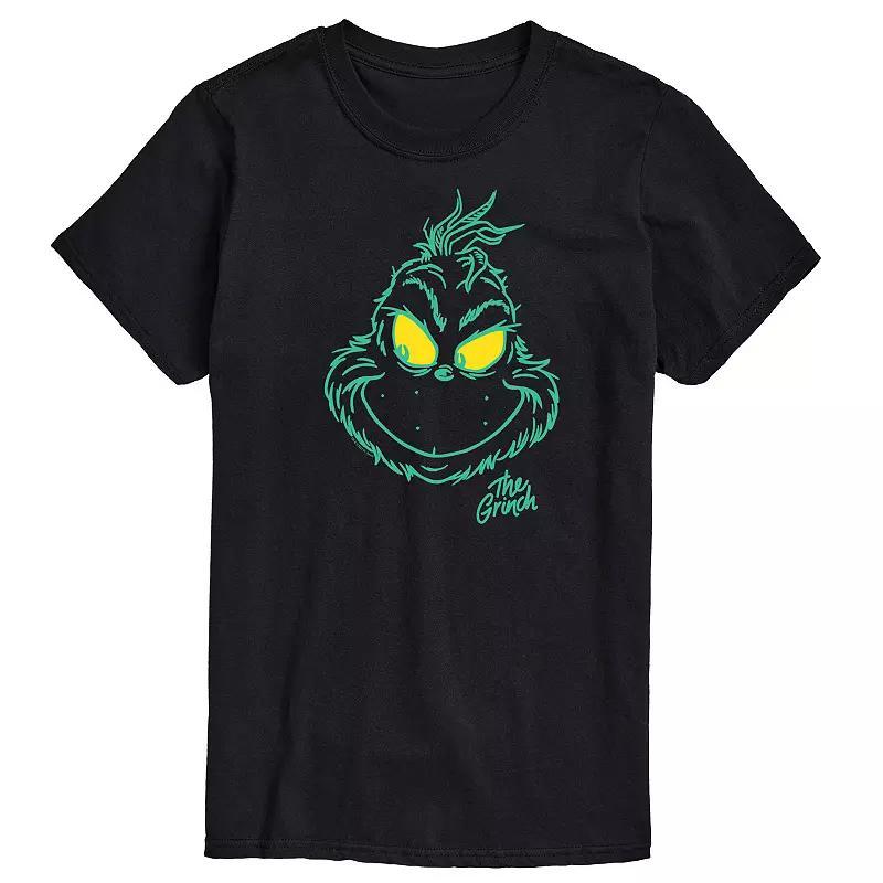 Mens Dr. Seuss The Grinch Face Graphic Tee Product Image