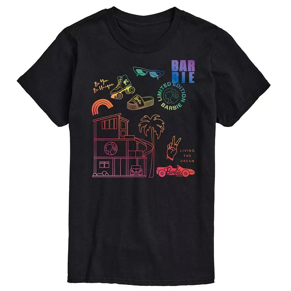 Big & Tall Barbie Pride Icons Graphic Tee, Mens Product Image
