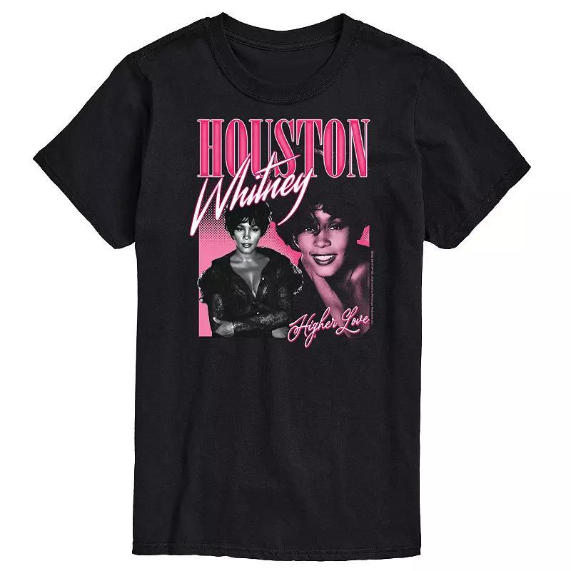 Men's Whitney Houston Higher Love Tee, Size: XL, Black Product Image