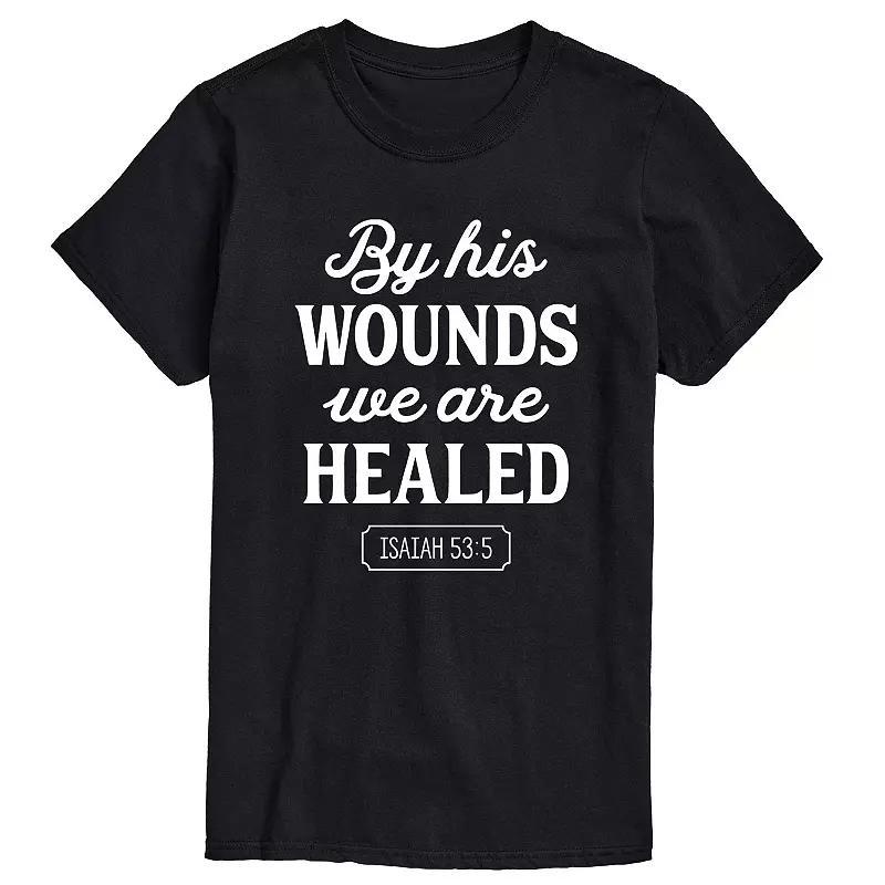 Big & Tall By His Wounds Isaiah Graphic Tee, Mens Product Image