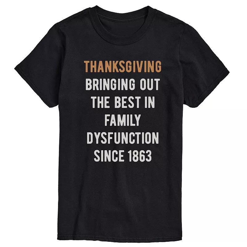 Men's Thanksgiving Dysfunction Tee, Size: Large, Blue Product Image