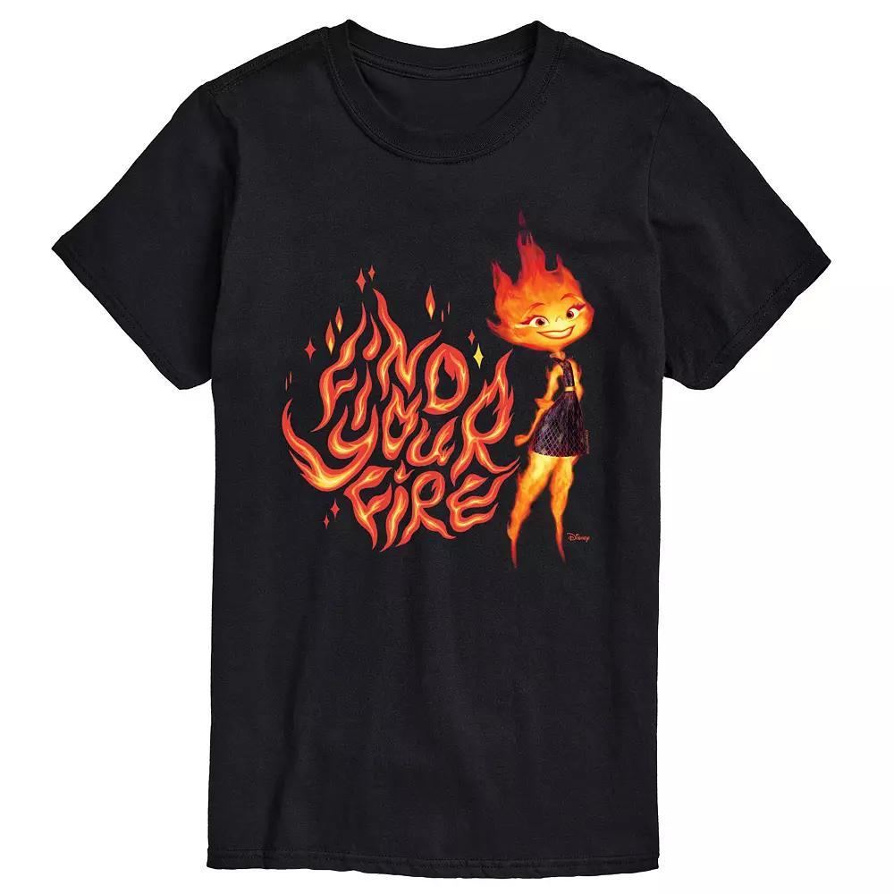 Disneys Elemental Big & Tall Find Your Fire Ember Graphic Tee, Mens Product Image