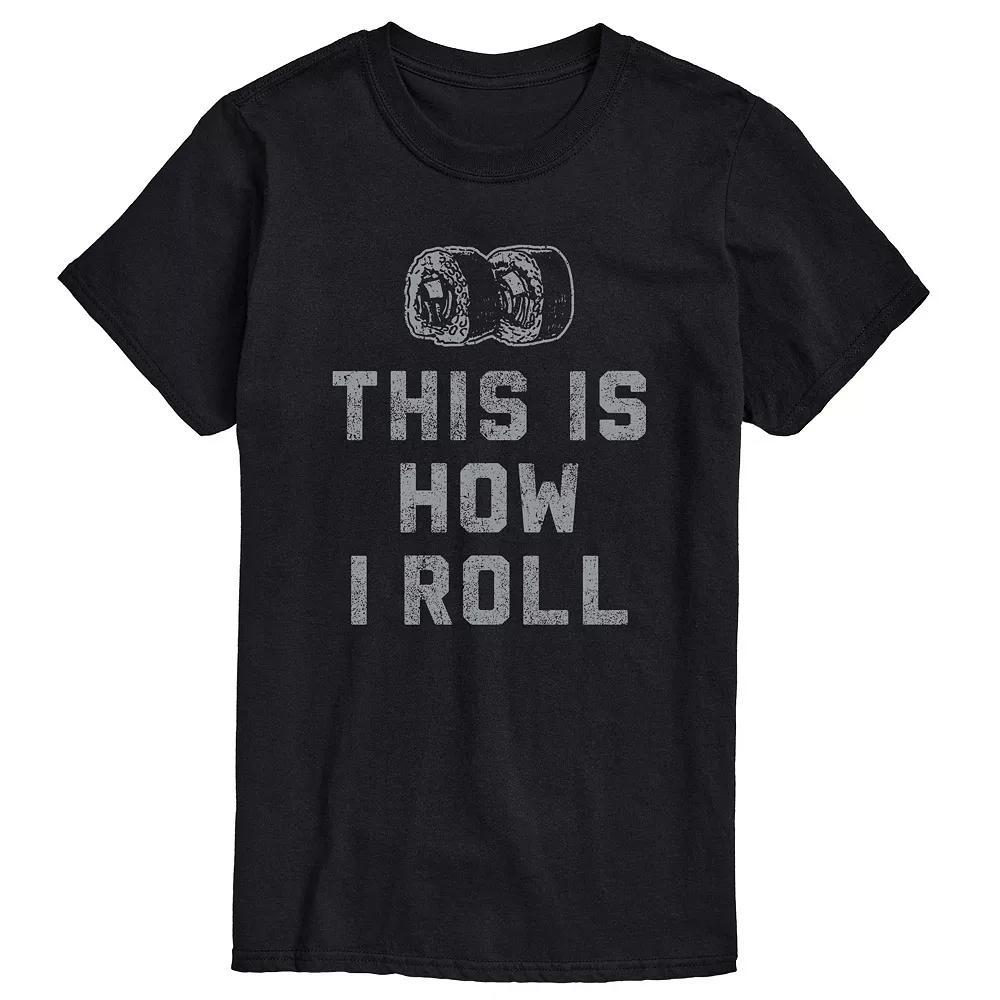 Big & Tall This Is How I Roll Graphic Tee, Men's, Size: 3XL Tall, Black Product Image