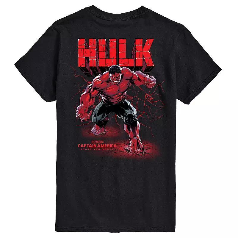 Big & Tall Captain America Brave New World Red Hulk Graphic Tee, Mens Product Image